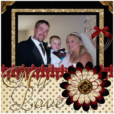 Wedding Sb 2 By Cookie6672 8 x8  Scrapbook Page - 1