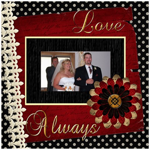 Wedding Sb 2 By Cookie6672 8 x8  Scrapbook Page - 5