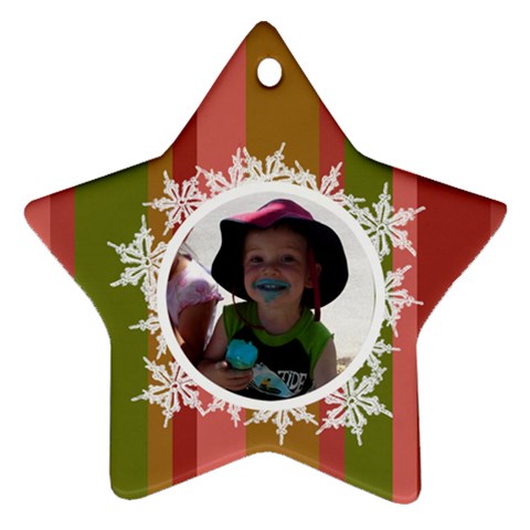 Landon Star Ornament By Klh Front