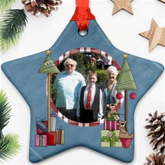 Holidays are Comin star ornament www.CatDesignz.com - Star Ornament (Two Sides)