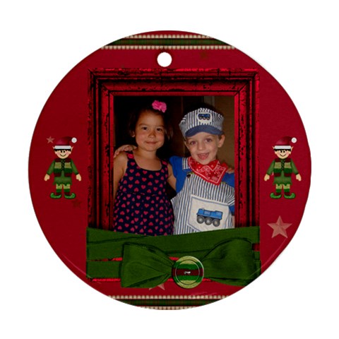 2 Sides Christmas Ornament By Tina Kellock Front