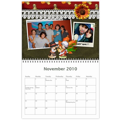 2010 Calendar By Madeleine Nov 2010