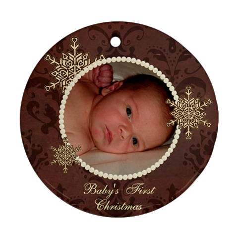 Baby s First Christmas Ornament By Klh Front