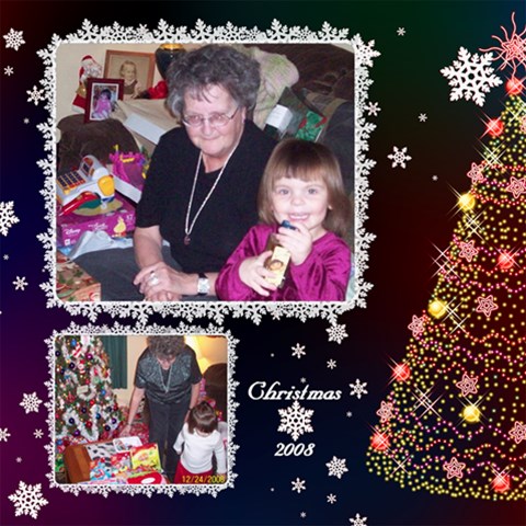 Christmas  08 8x8 Scrappages By Rubylb 8 x8  Scrapbook Page - 2