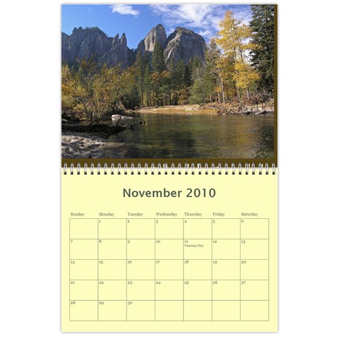 Calendar Yosemite And More  2010 12 Month By Karl Bralich Nov 2010