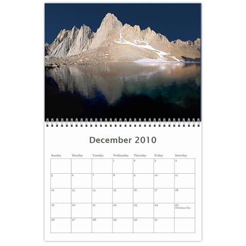 Calendar Yosemite And More  2010 12 Month By Karl Bralich Dec 2010