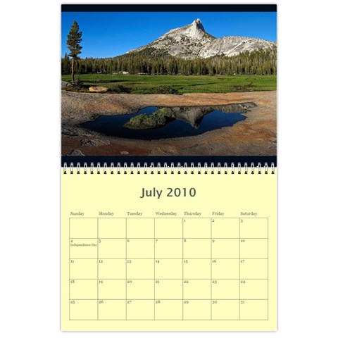 Calendar Yosemite And More  2010 12 Month By Karl Bralich Jul 2010