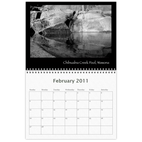 B&w Calendar Yosemite And More  2010 18 Month By Karl Bralich Feb 2011