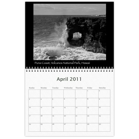 B&w Calendar Yosemite And More  2010 18 Month By Karl Bralich Apr 2011