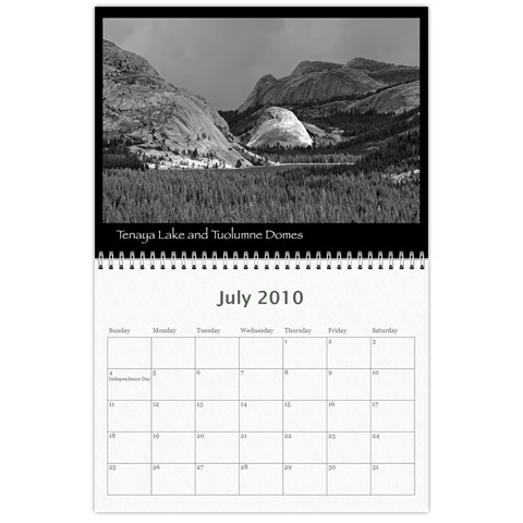 B&w Calendar Yosemite And More  2010 18 Month By Karl Bralich Jul 2010