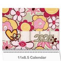  calendar 2025 - Wall Calendar 11  x 8.5  (12-Months)