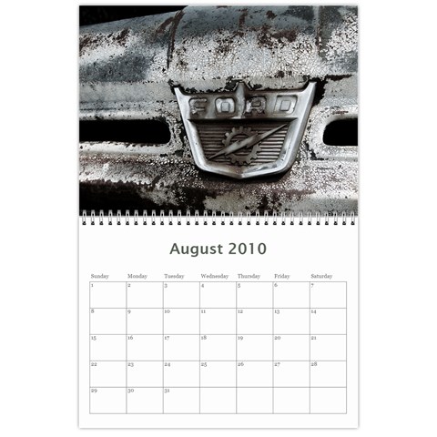 2010 Calendar By Bob Standifer Aug 2010