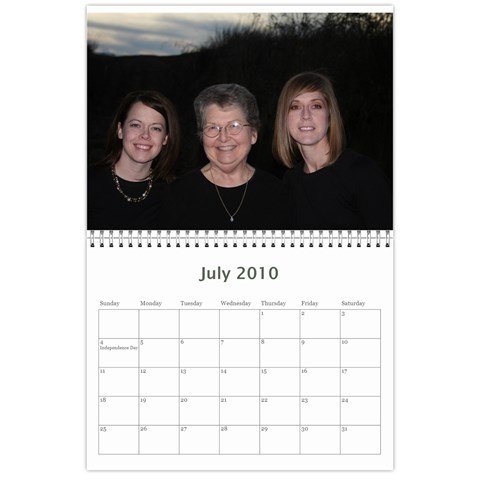 Family Calendar By Amy Jul 2010