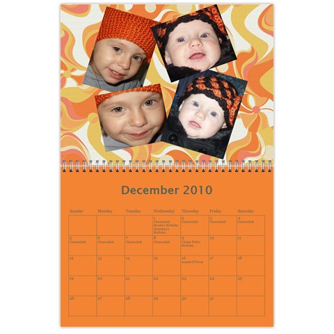 2010 Calendar With Important Dates (all) By Esther Dec 2010