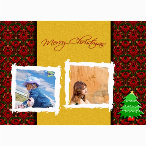 Christmas Photo Card By Wood Johnson 7 x5  Photo Card - 1