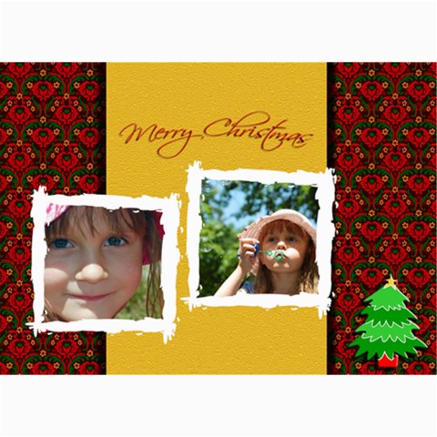 Christmas Photo Card By Wood Johnson 7 x5  Photo Card - 6