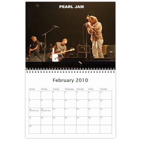 Rock Calendar 2010 By Jeremy Clark Feb 2010