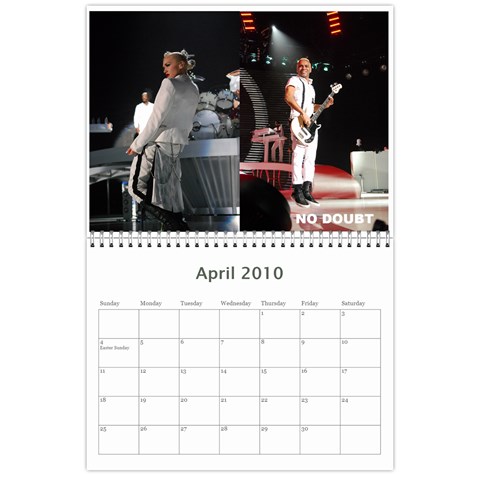 Rock Calendar 2010 By Jeremy Clark Apr 2010