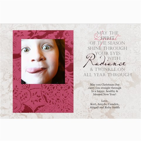 Ruby Card By Amyjo 7 x5  Photo Card - 3