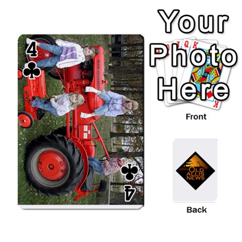 B Tractor Cards By Diana Front - Club4