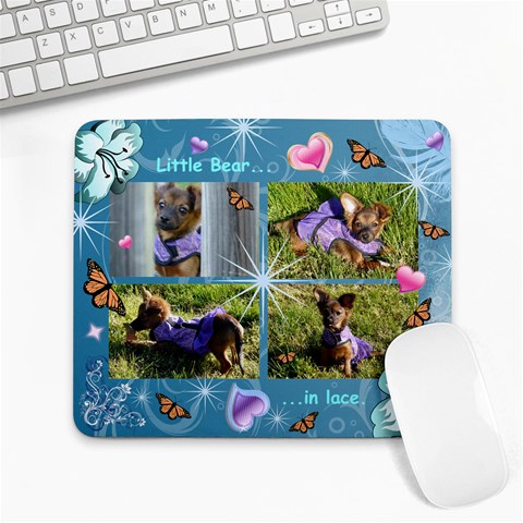 Little Bear   In Lace 9.25 x7.75  Mousepad - 1