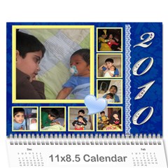 YASH n RISHI Calender - Wall Calendar 11  x 8.5  (12-Months)