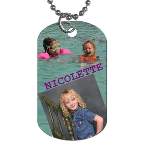 Nicolette Dog Tag 3 By Kimswhims1 Front