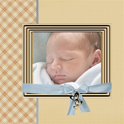 Baby Boy By Diann 8 x8  Scrapbook Page - 1