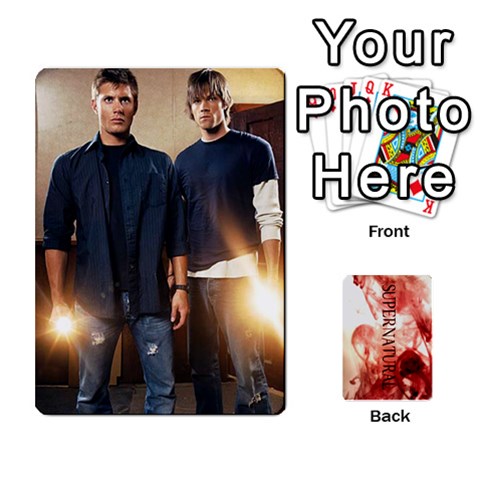 Supernatural Trading Cards By Mark C Petzold Front - Spade2