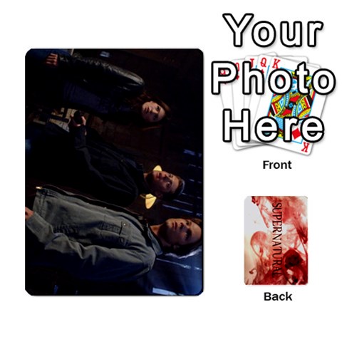 Supernatural Trading Cards By Mark C Petzold Front - Heart2