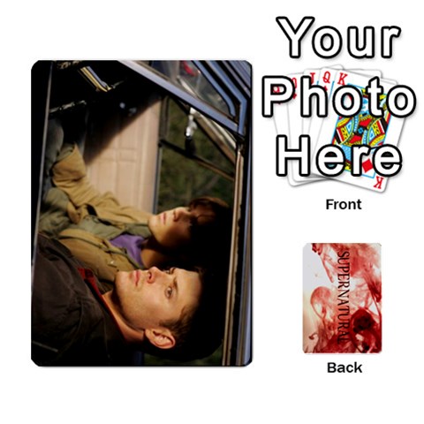 Supernatural Trading Cards By Mark C Petzold Front - Heart4