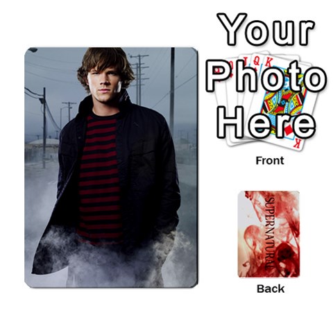 Supernatural Trading Cards By Mark C Petzold Front - Heart5