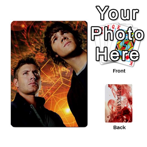 Supernatural Trading Cards By Mark C Petzold Front - Heart9