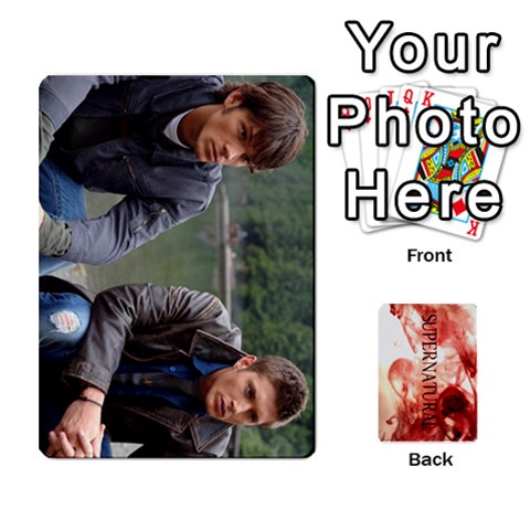 Supernatural Trading Cards By Mark C Petzold Front - Spade7