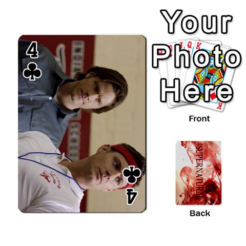 Supernatural Trading Cards (faces On) By Mark C Petzold Front - Club4