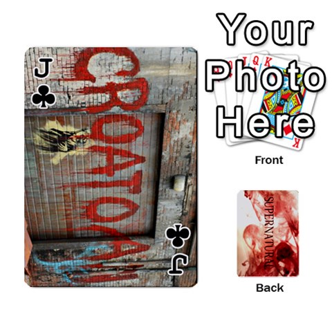 Jack Supernatural Trading Cards (faces On) By Mark C Petzold Front - ClubJ