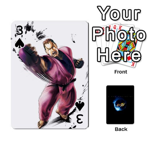 Ssf4 Cards Set By Rubin Front - Spade3