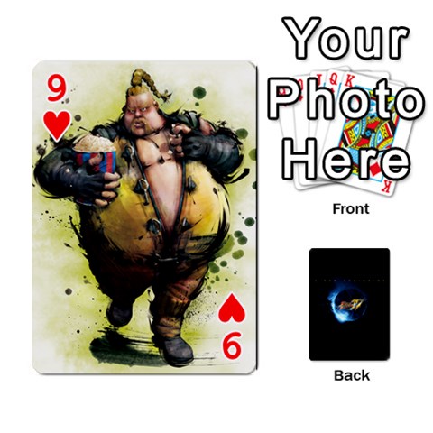 Ssf4 Cards Set By Rubin Front - Heart9