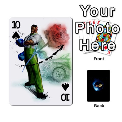 Ssf4 Cards Set By Rubin Front - Spade10