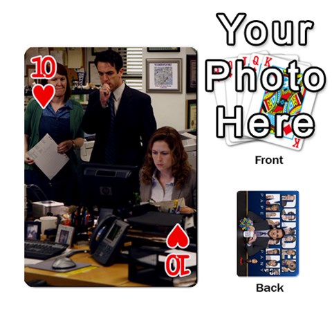 The Office Playing Cards By Mark C Petzold Front - Heart10