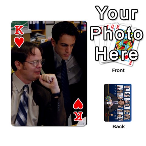 King The Office Playing Cards By Mark C Petzold Front - HeartK