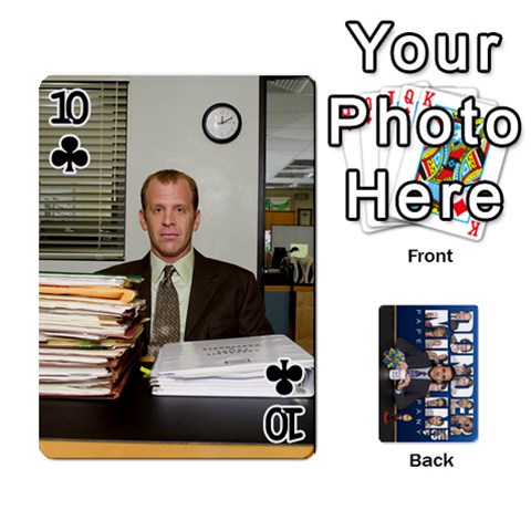 The Office Playing Cards By Mark C Petzold Front - Club10