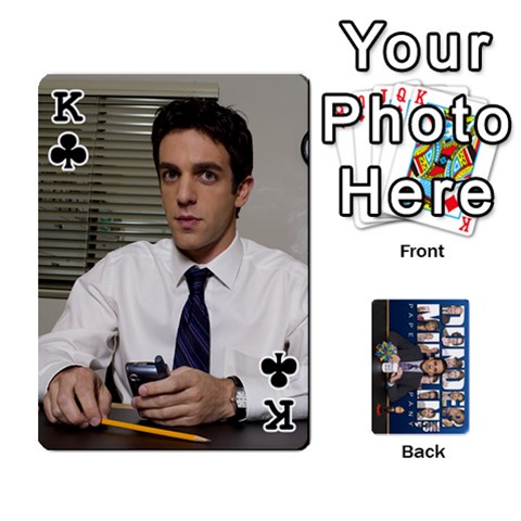 King The Office Playing Cards By Mark C Petzold Front - ClubK