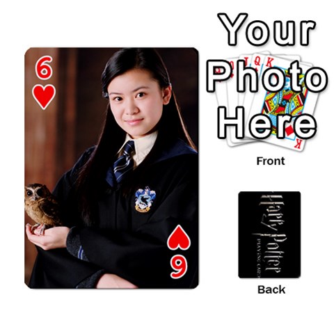 Harry Potter Playing Cards By Mark C Petzold Front - Heart6