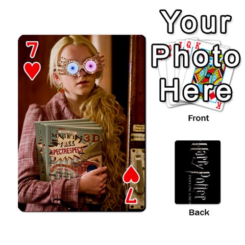 Harry Potter Playing Cards By Mark C Petzold Front - Heart7