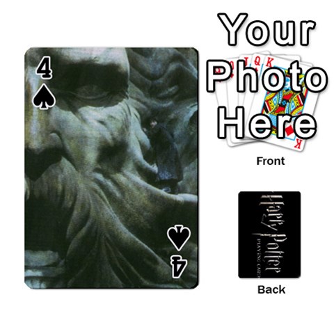 Harry Potter Playing Cards By Mark C Petzold Front - Spade4