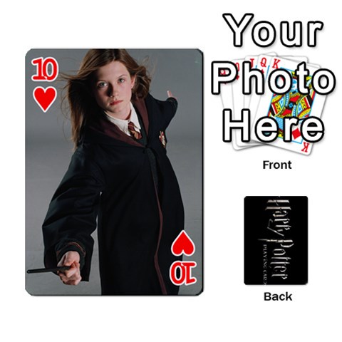 Harry Potter Playing Cards By Mark C Petzold Front - Heart10