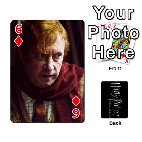 Harry Potter Playing Cards By Mark C Petzold Front - Diamond6