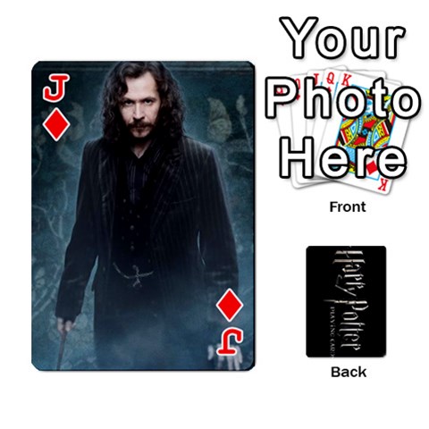 Jack Harry Potter Playing Cards By Mark C Petzold Front - DiamondJ