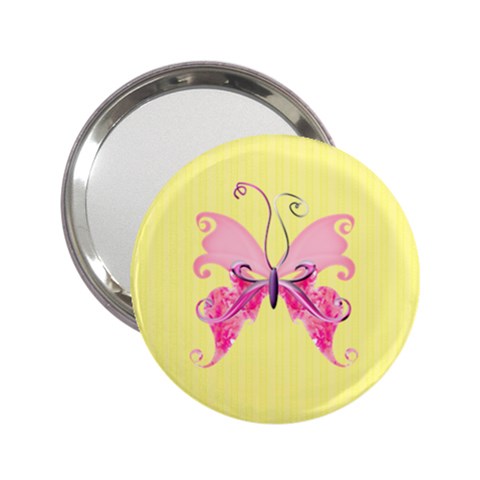 Pink & Splash Butterfly Mirror By Alana Front